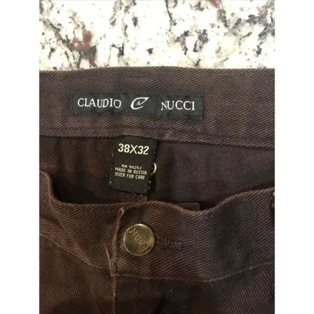 Claudio Nucci Classic‎ Straight Jeans Brown Denim 38x32